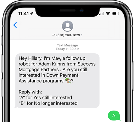 Automated texting intro